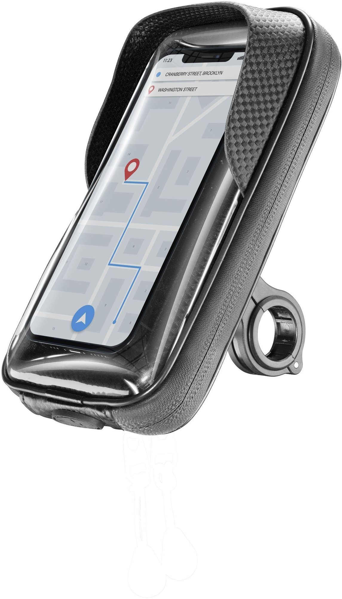 Telefontartó Cellularline Rider Shield Motorkerékpár és kerékpár kormányra