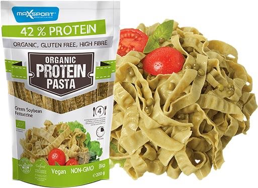 Tészta MAX SPORT ORGANIC PASTA zöld szélesmetélt (fettuccine)