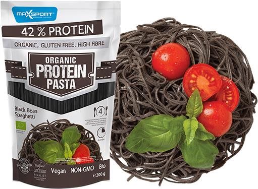 Tészták MAX SPORT ORGANIC PASTA fekete spagetti