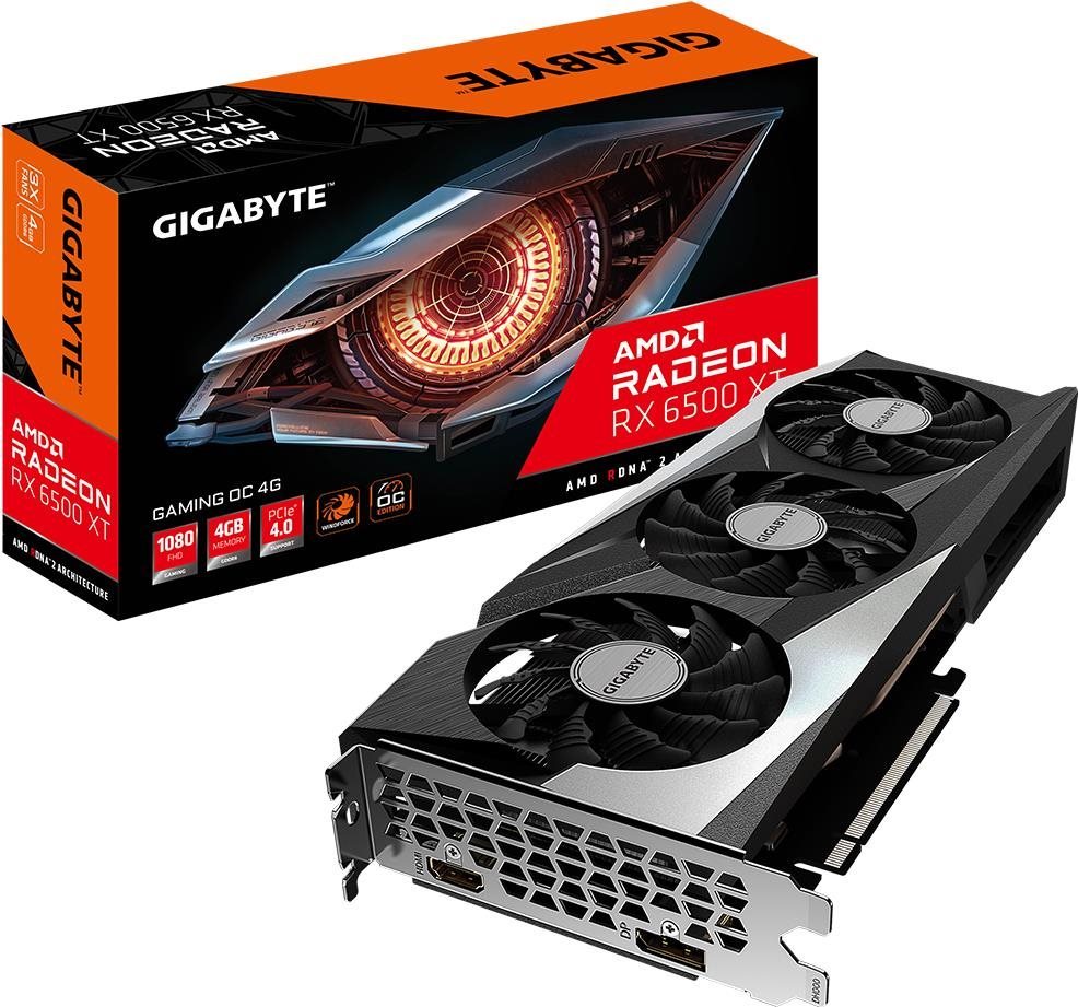 Videókártya GIGABYTE Radeon RX 6500 XT GAMING OC 4G