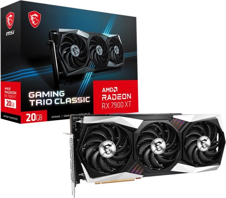 Videókártya MSI Radeon RX 7900 XT GAMING TRIO CLASSIC 20G