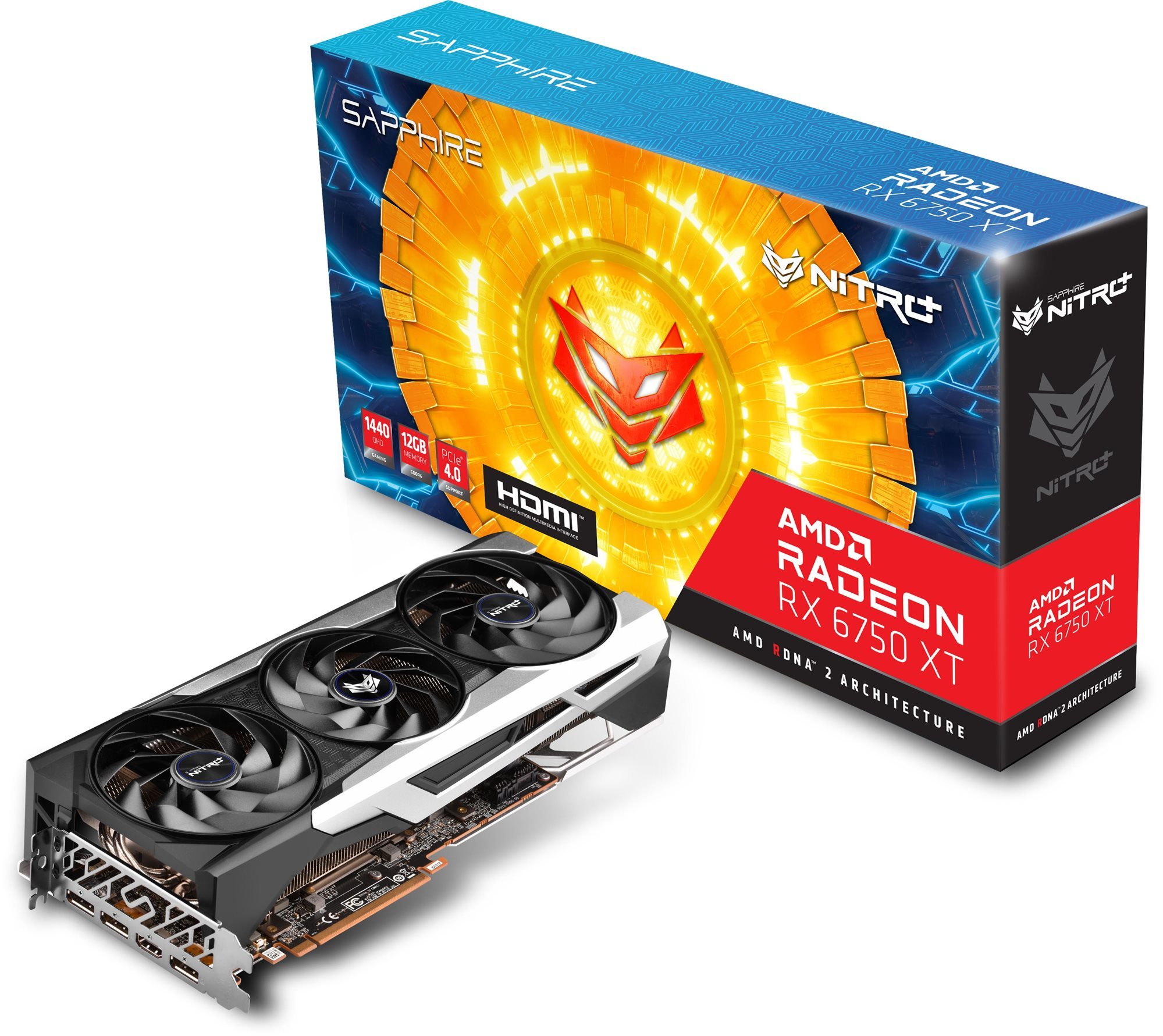 Videókártya SAPPHIRE NITRO+ Radeon RX 6750 XT GAMING OC 12G