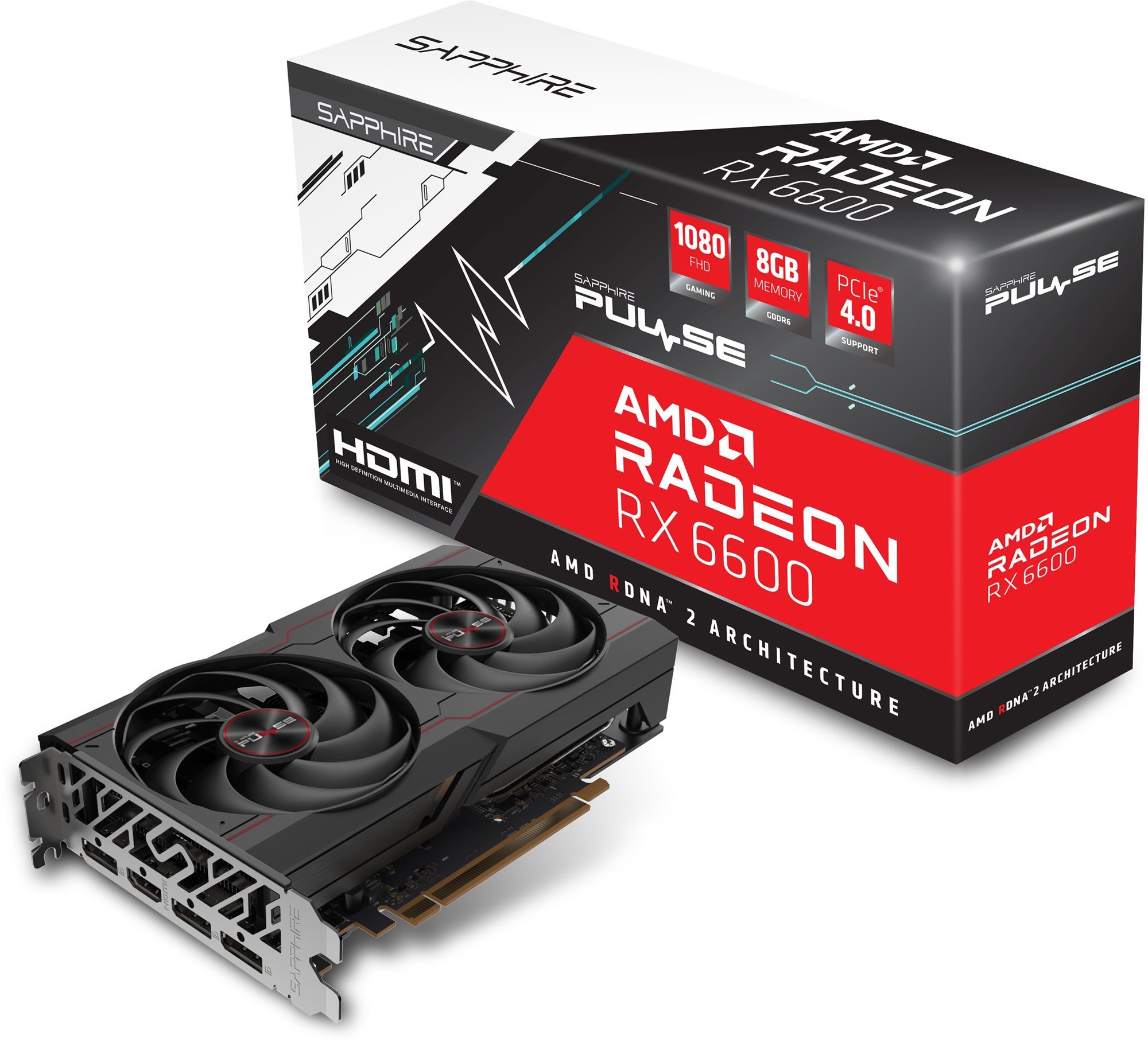 Videókártya SAPPHIRE PULSE Radeon RX 6600 8GB