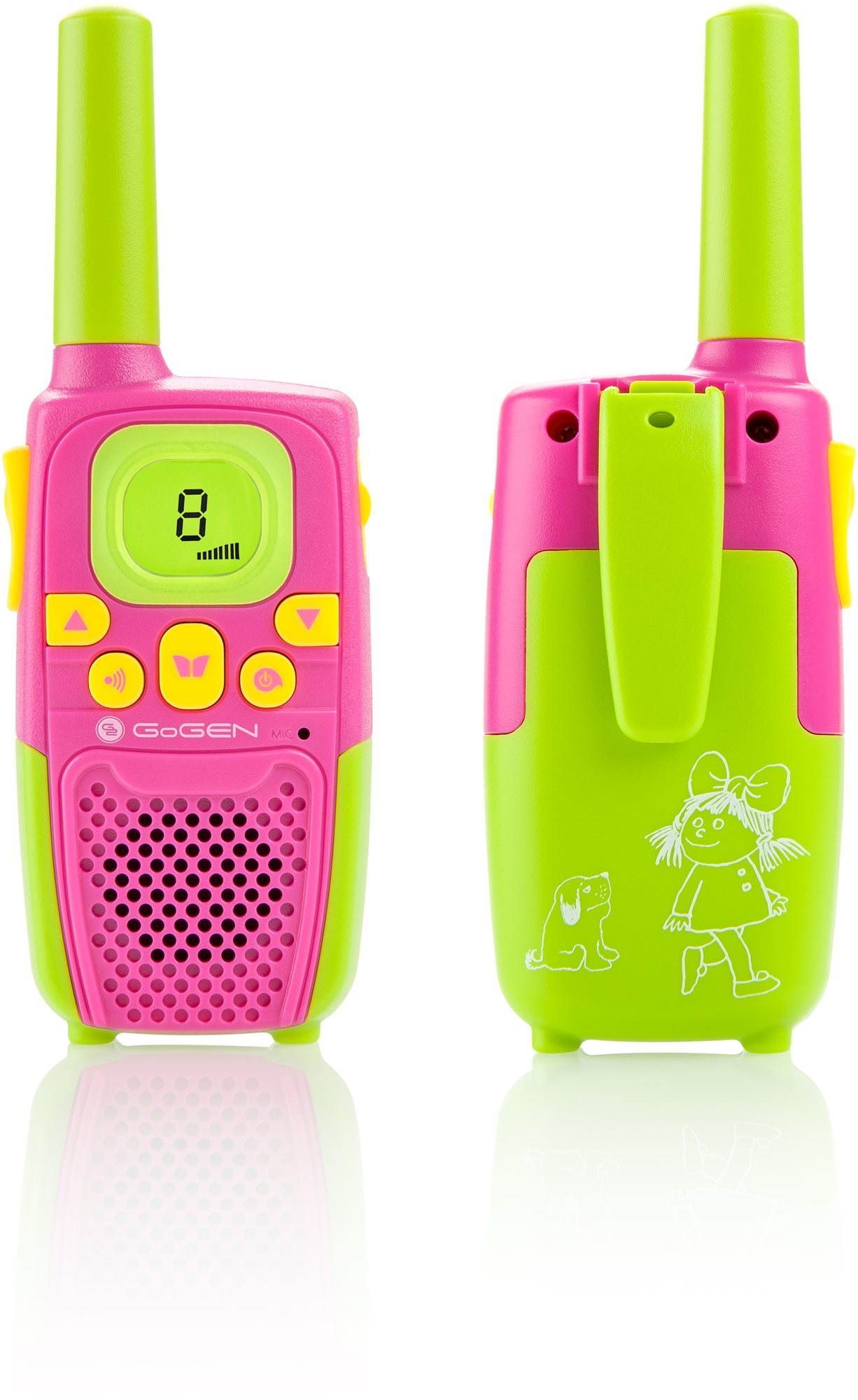 Walkie talkie gyerekeknek Gogen Maxipes Fík P Rózsaszín - rózsaszín-zöld