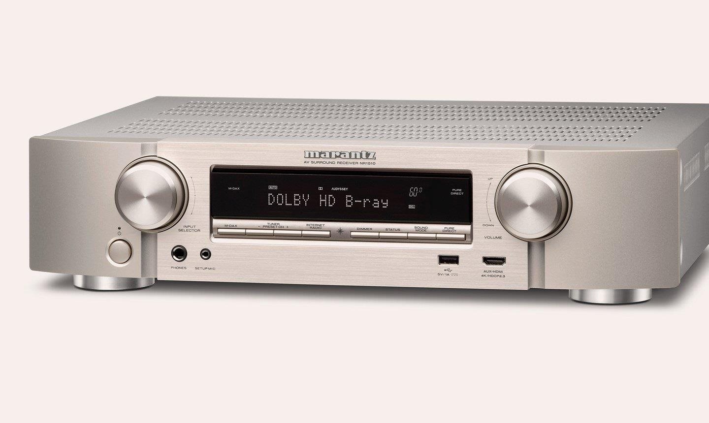 AV-rádióerősítő Marantz NR1510 ezüst-arany