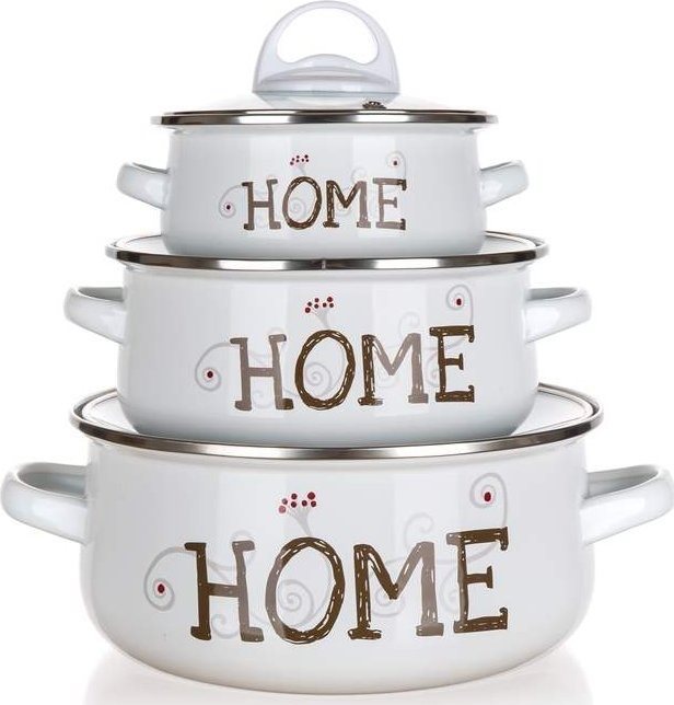 Edénykészlet Zománcozott edénykészlet HOME Coll.