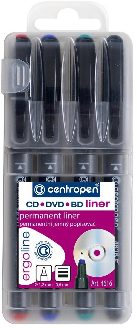 Liner Centropen liner na CD/DVD/BD 4616 4 ks