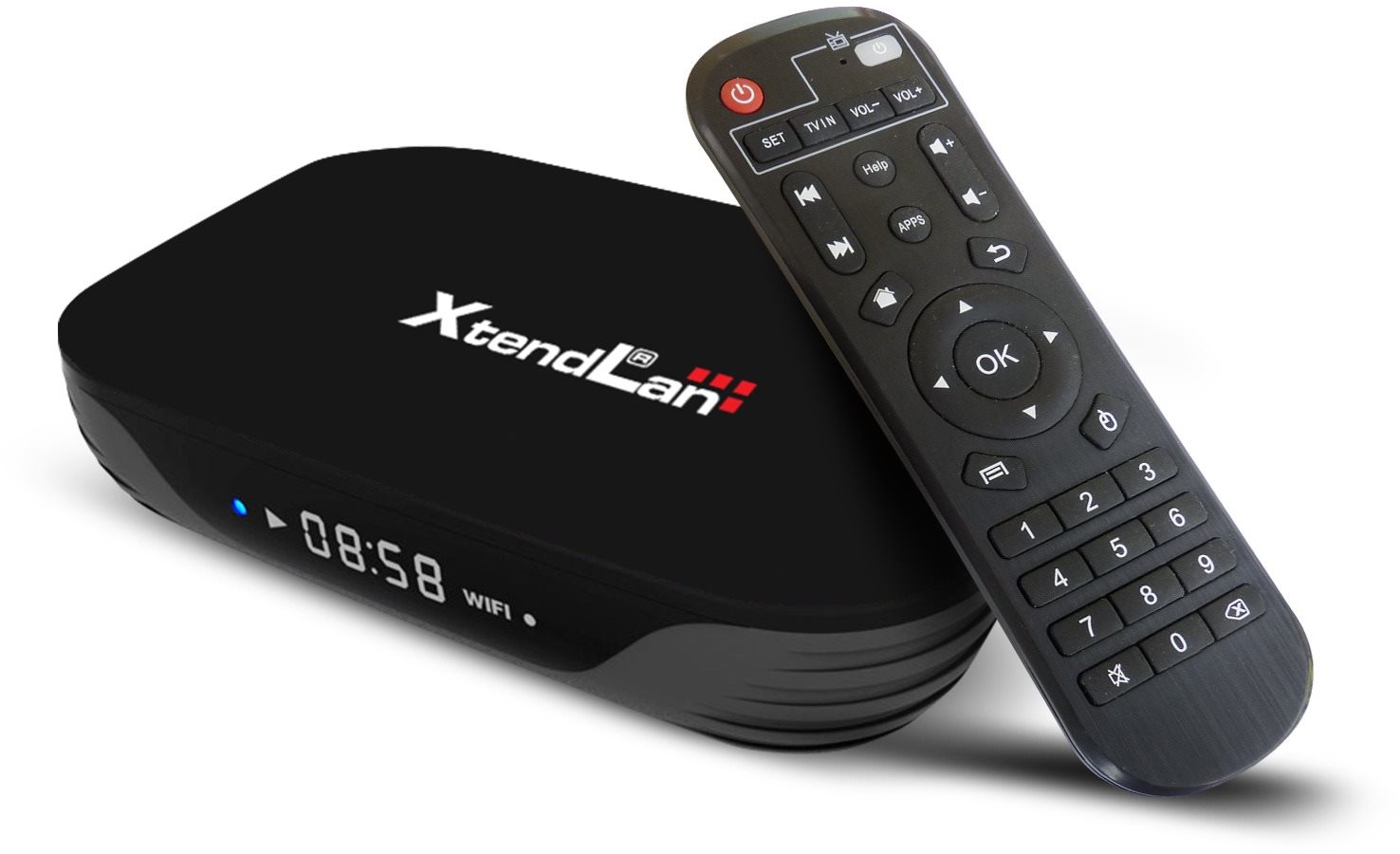 Médialejátszó XtendLan Android TV 10 box HK1T