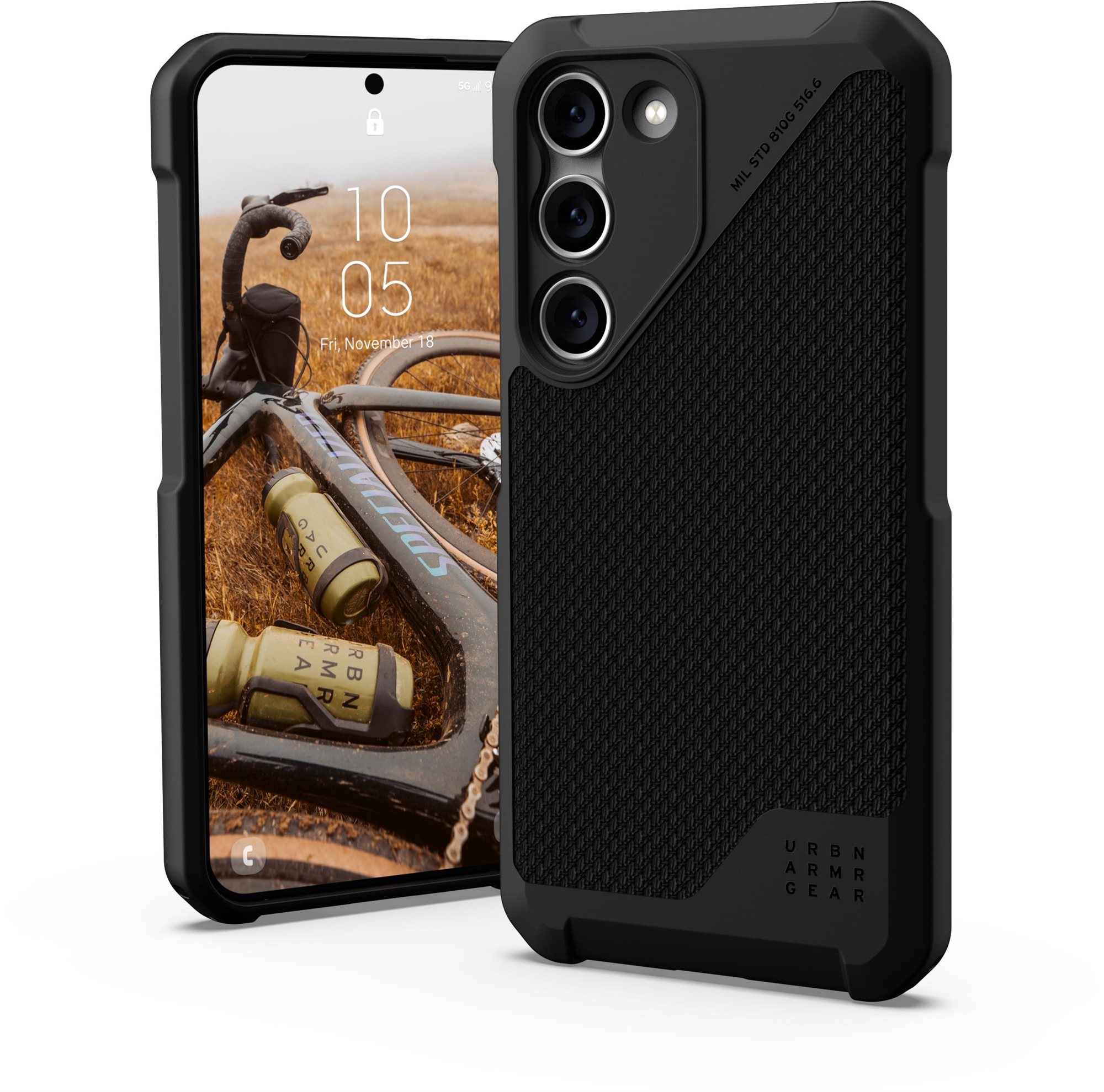 Telefon tok UAG Metropolis LT Pro Kevlar Black Samsung Galaxy S23