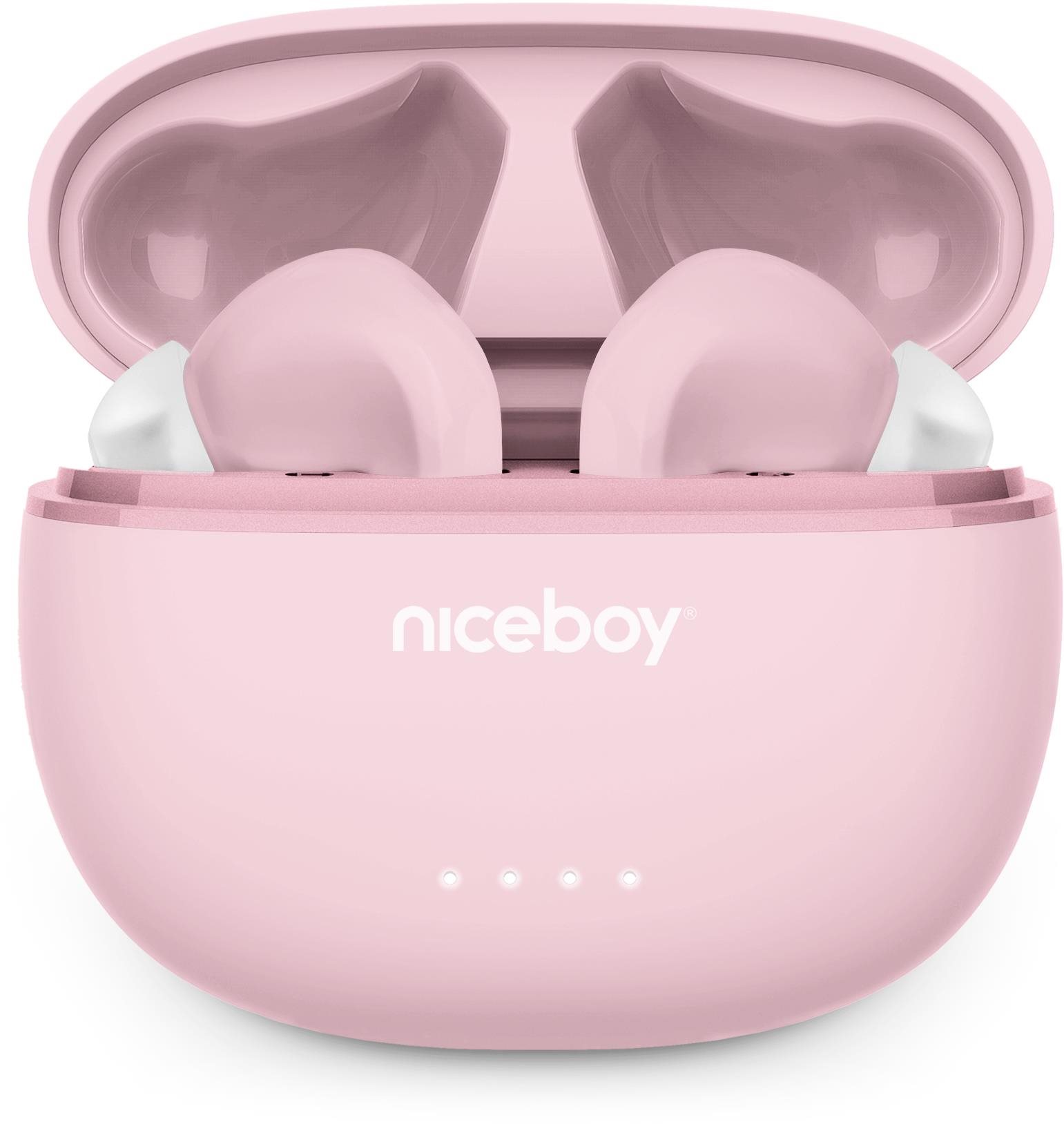 Vezeték nélküli fül-/fejhallgató Niceboy HIVE Pins 3 ANC Sakura Pink