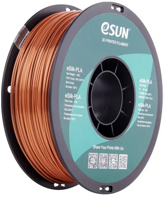 3D nyomtatószál eSUN eSilk-PLA copper 1kg