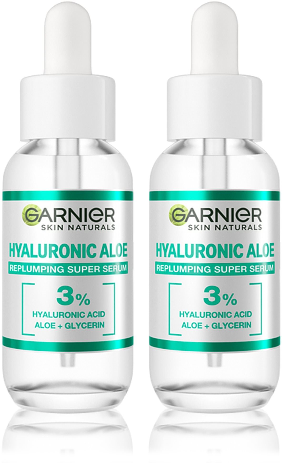 Arcápoló szérum GARNIER Hyaluronic Aloe Super Serum 2 × 30 ml