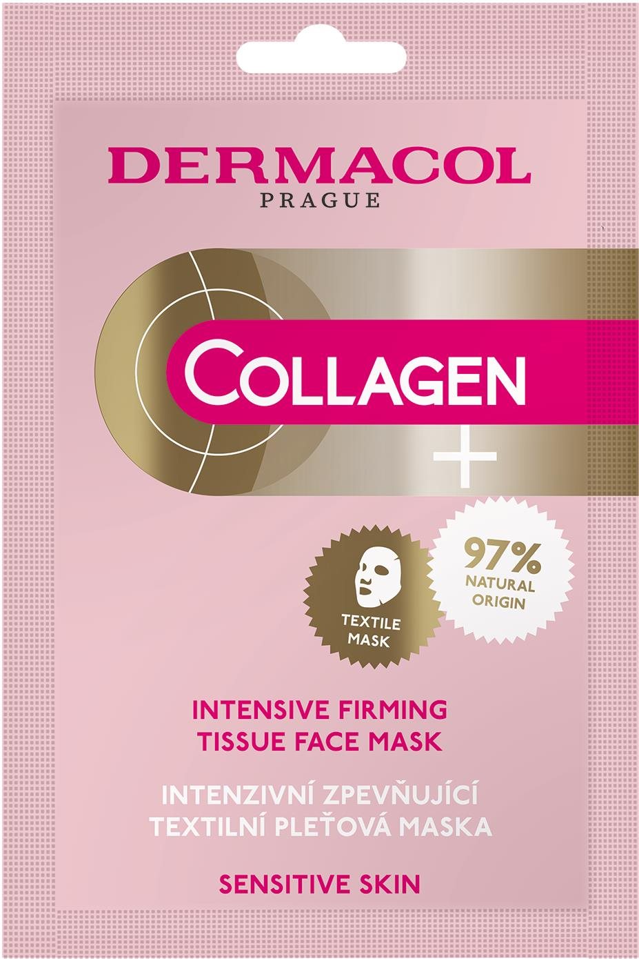 Arcpakolás DERMACOL Collagen plus szövetmaszk