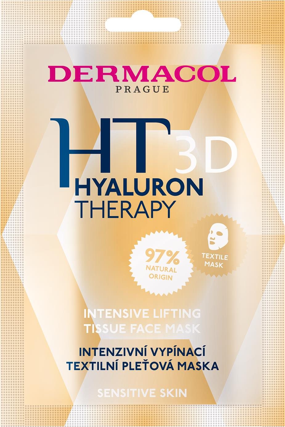 Arcpakolás DERMACOL Hyaluron Therapy 3D Textil maszk
