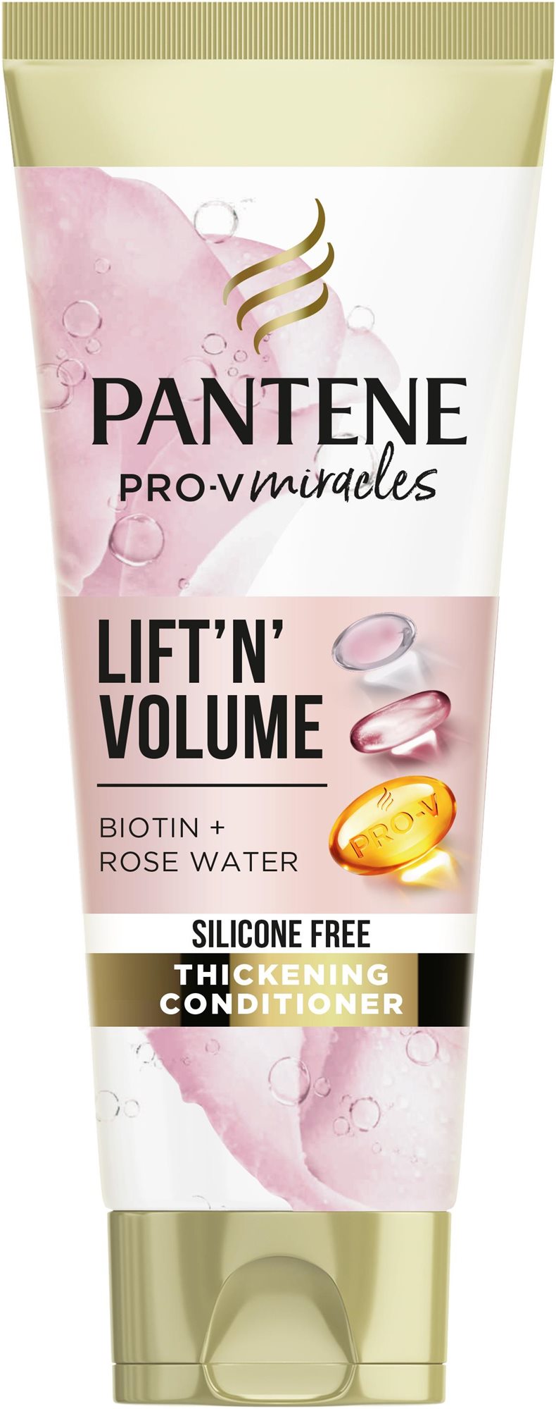 Hajbalzsam PANTENE Lift'n'Volume Hajbalzsam Biotin + Rózsavíz