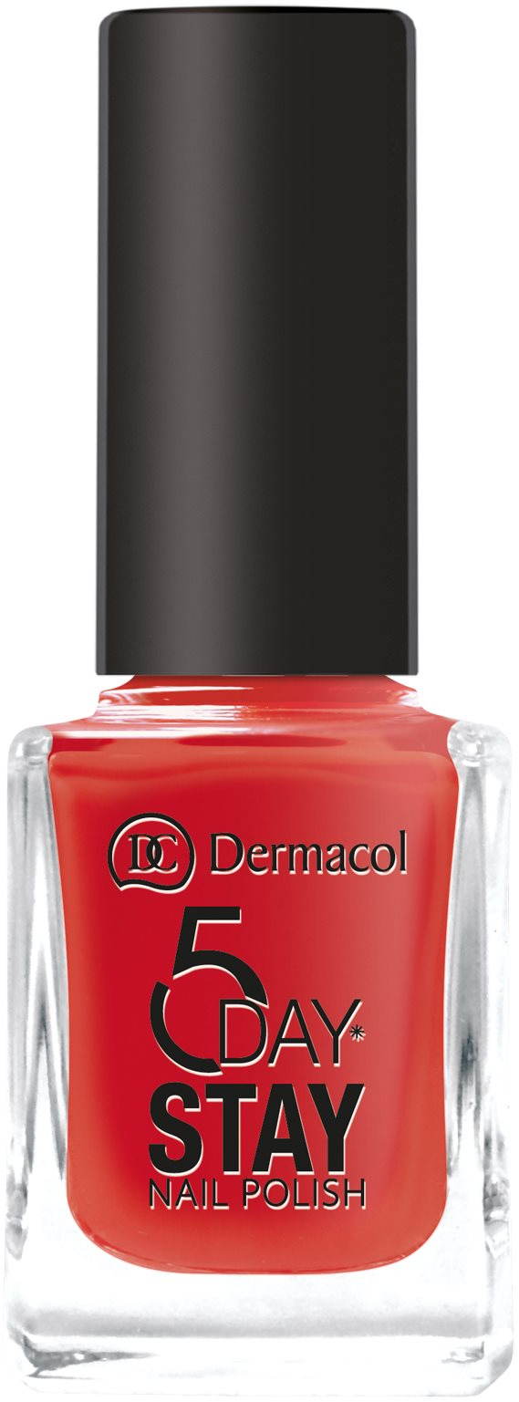 Körömlakk DERMACOL 5 Days Stay no.21 Monroe Red 11 ml