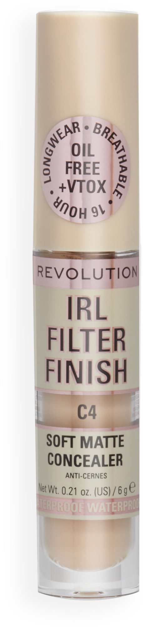 Korrektor REVOLUTION IRL Filter Finish Concealer C4 6 g