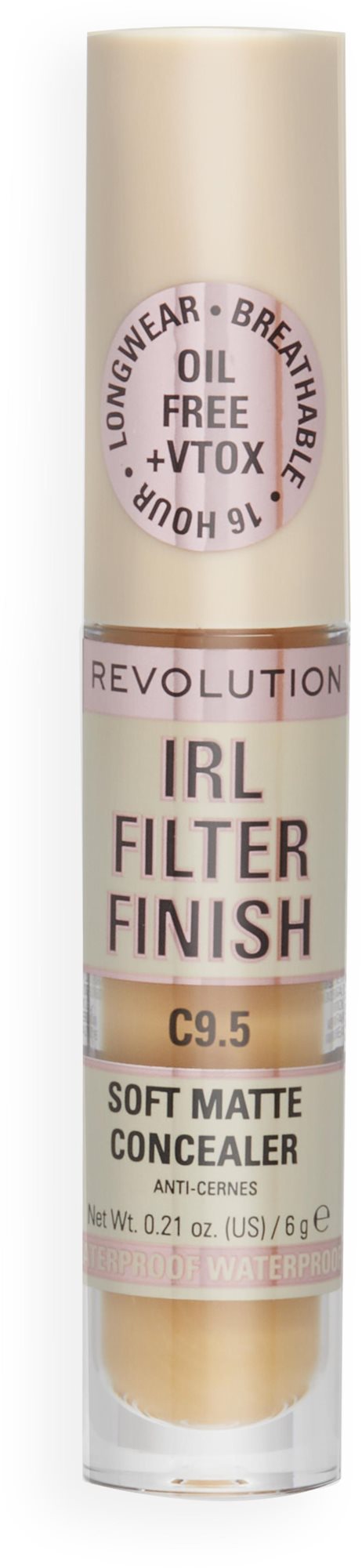 Korrektor REVOLUTION IRL Filter Finish Concealer C9.5 6 g