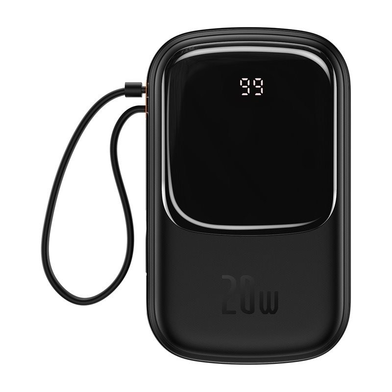 Power bank Baseus Qpow Pro Digital Display Fast Charge 20000mAh 20W iP Black Overseas Edition