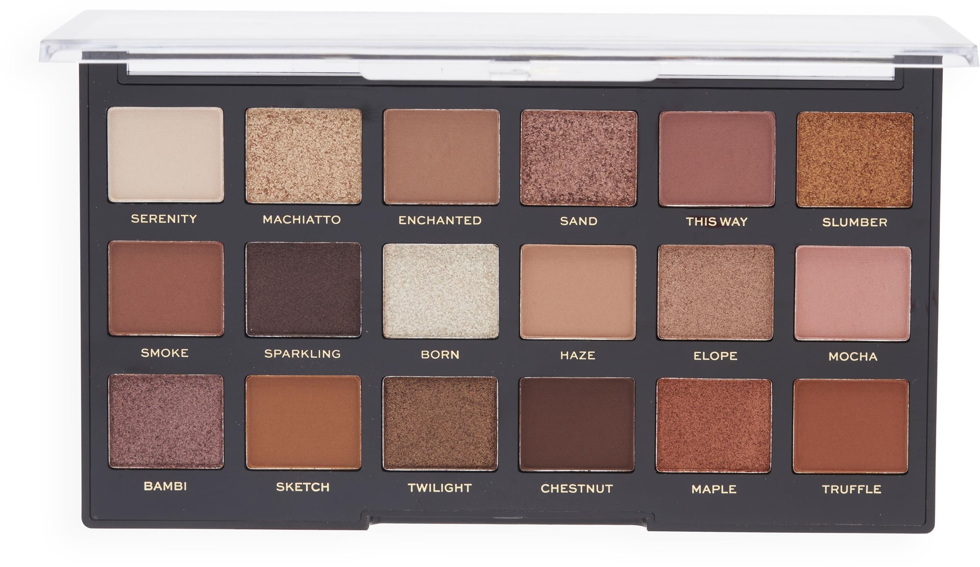 Szemfesték paletta REVOLUTION PRO Regeneration Palette Nude Au Naturel