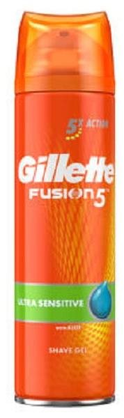 Borotvagél GILLETTE Fusion 5 Ultra Sensitive 200 ml