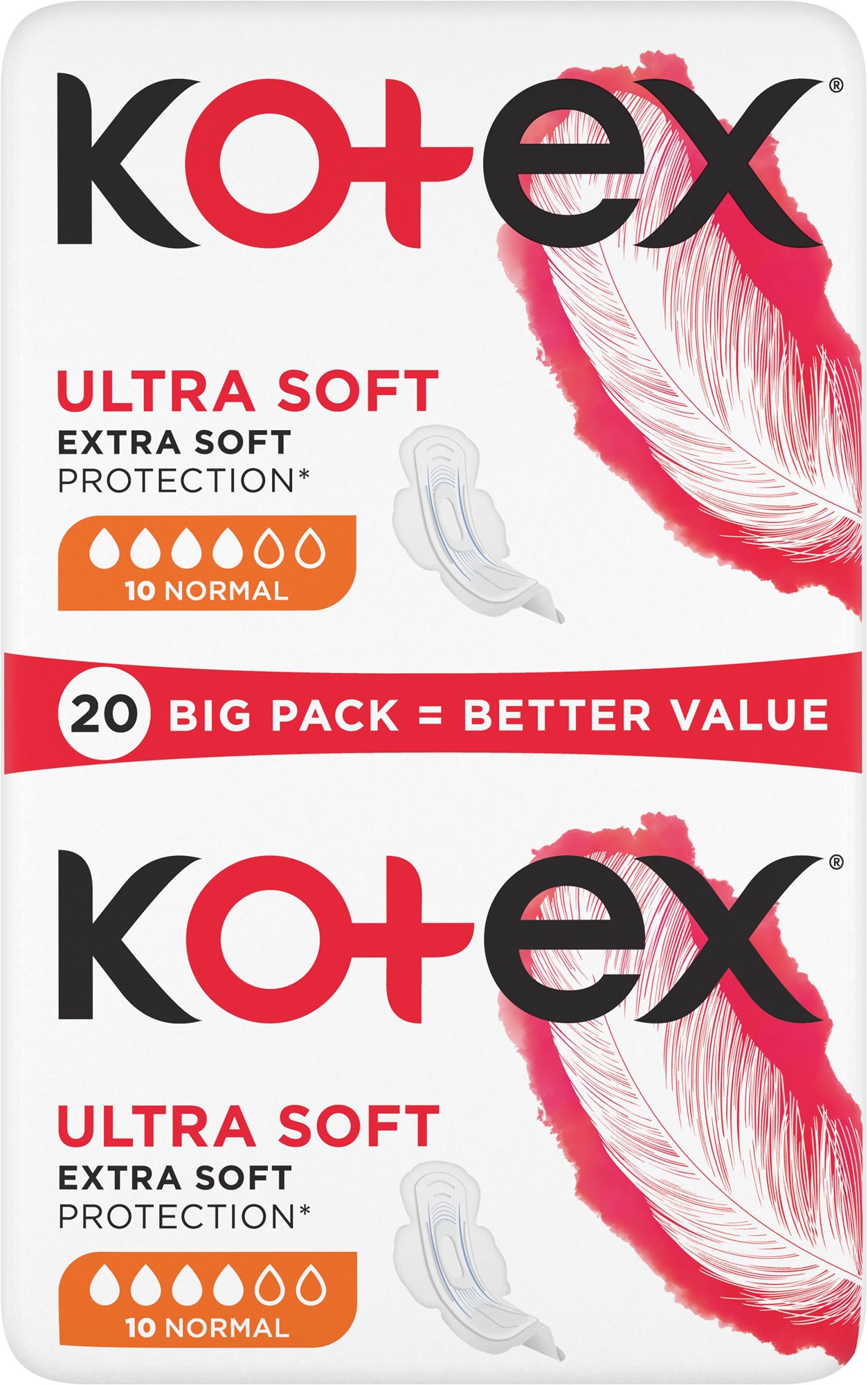 Egészségügyi betét KOTEX Ultra Soft Normal 20 db