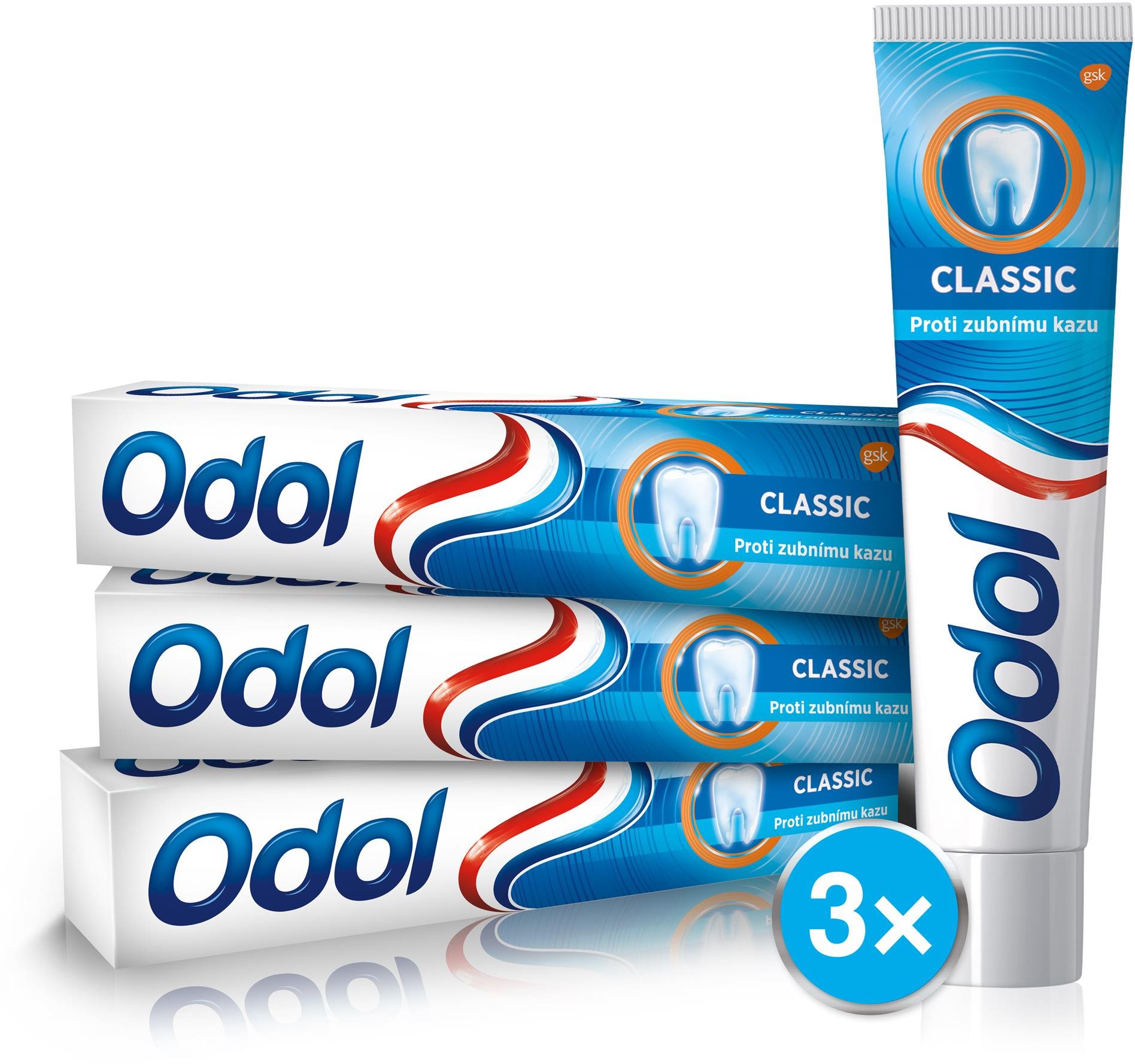 Fogkrém ODOL Classic 3× 75 ml