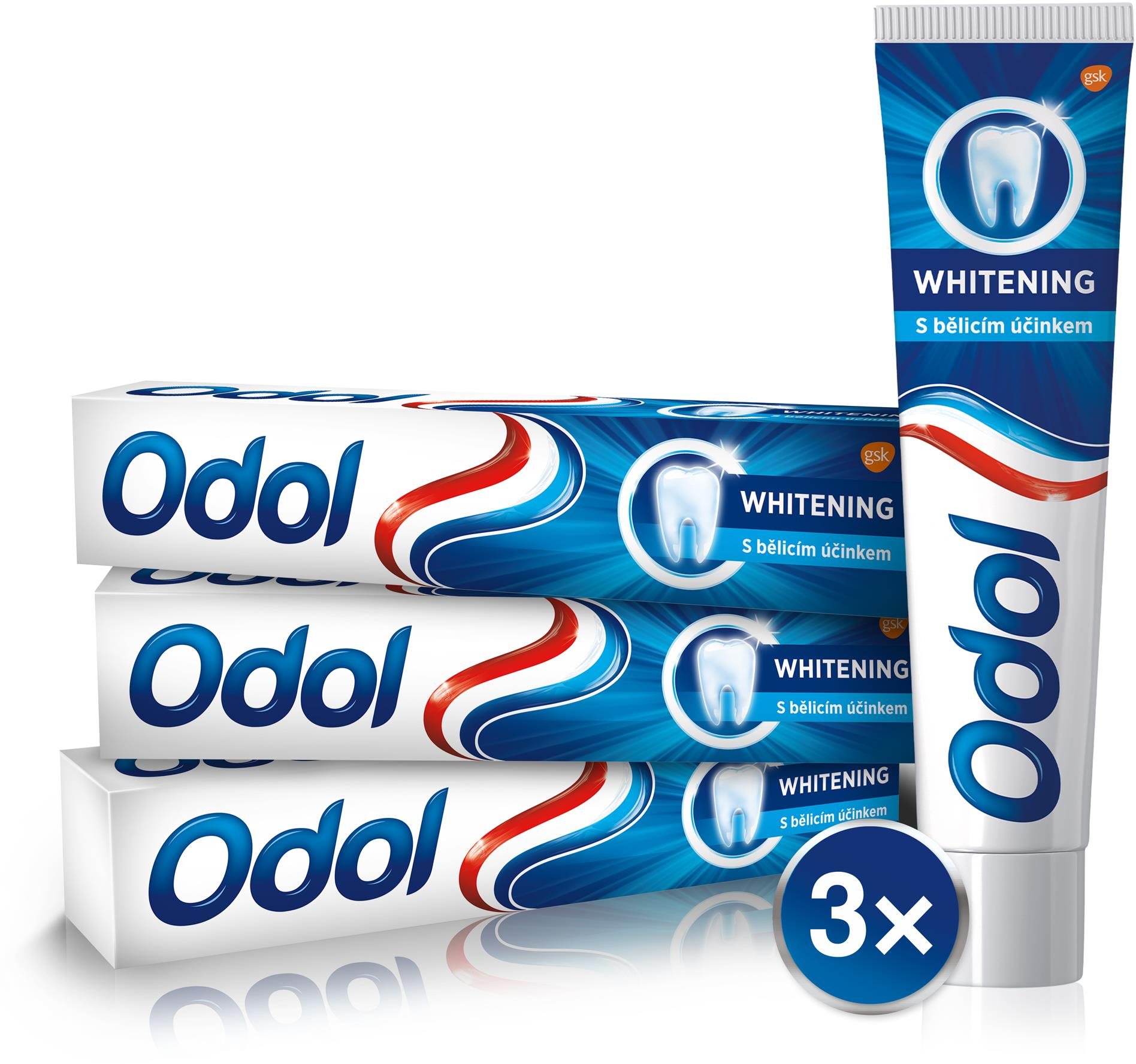 Fogkrém ODOL Whitening 3× 75 ml