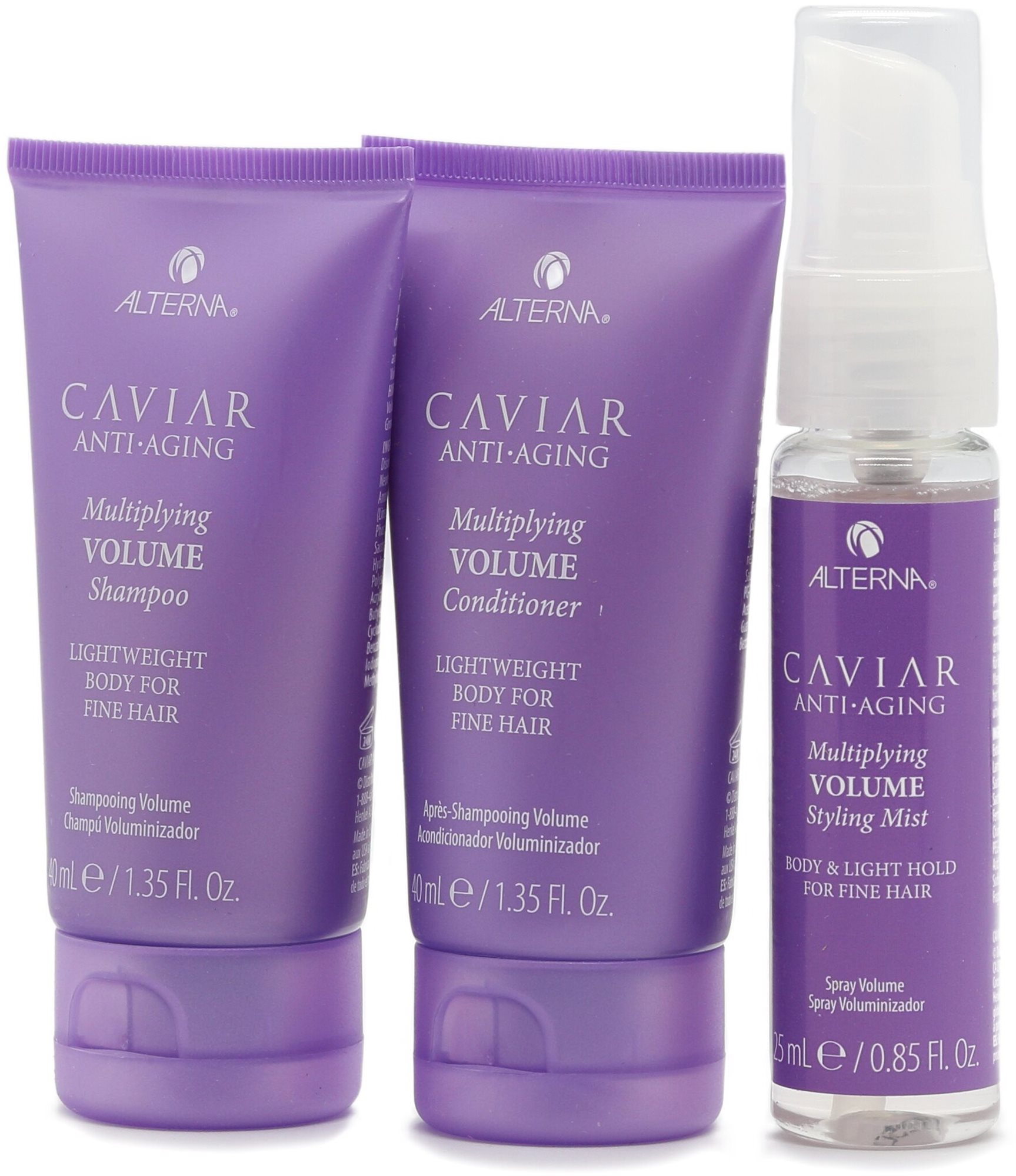 Hajápoló szett ALTERNA Caviar Multiplying Volume Trial Kit Set 105 ml