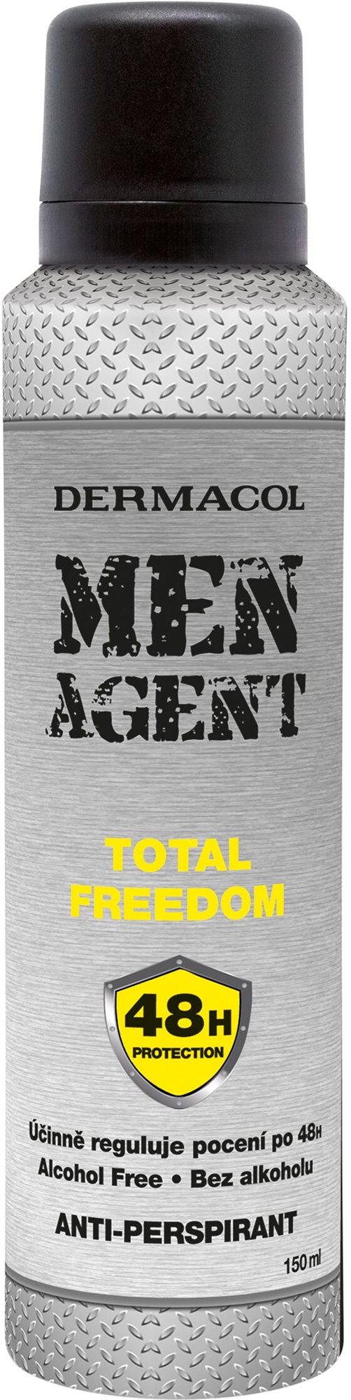 Izzadásgátló DERMACOL Men Agent Total Freedom Anti-Perspirant 150 ml