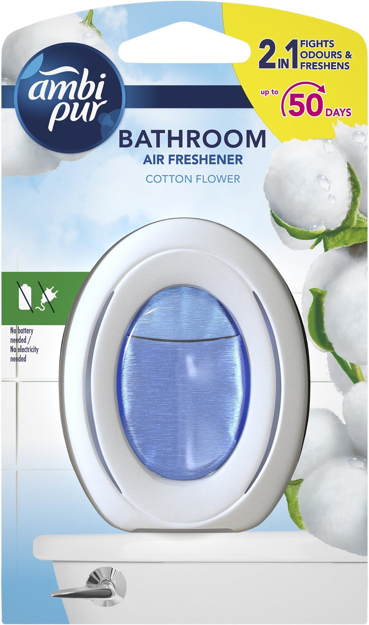 Légfrissítő AMBI PUR Bathroom Cotton Fresh 7