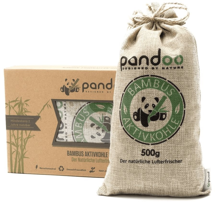 Légtisztító PANDOO természetes bambusz légtisztító aktív szénnel 1 x 500 g