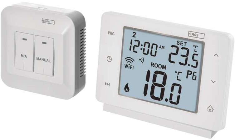Okos termosztát EMOS GoSmart P56211 Vezeték nélküli szobatermosztát WiFi-vel