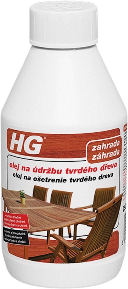 Olej na dřevo HG olej na údržbu tvrdého dřeva 250 ml