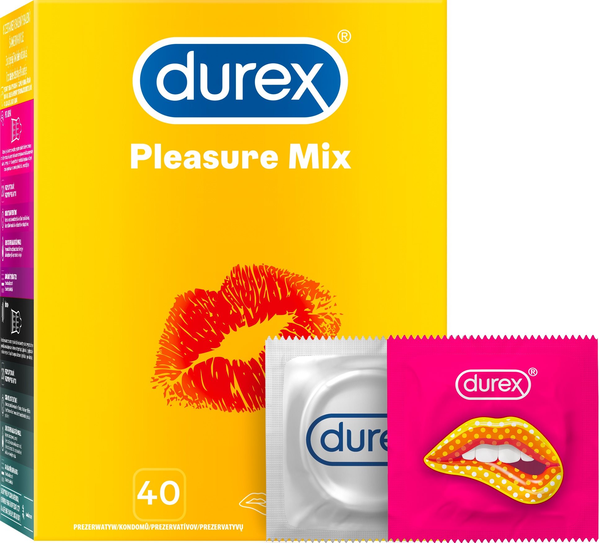 Óvszer DUREX Pleasure MIX 40 db