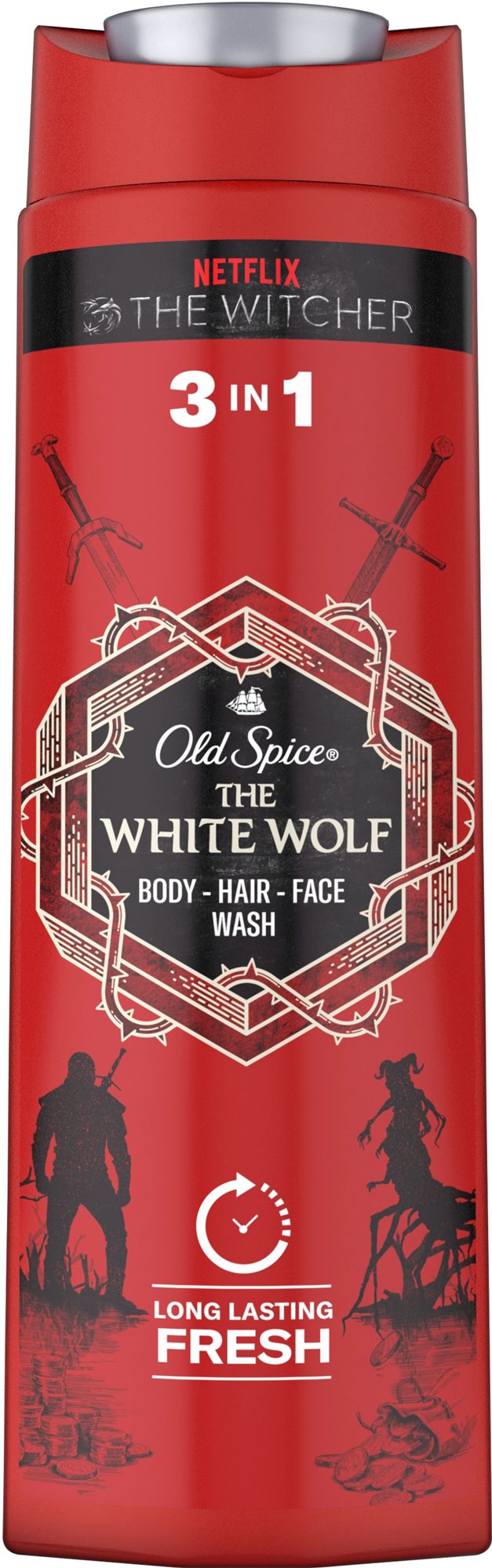 Tusfürdő Old Spice Whitewolf 3in1 400 ml