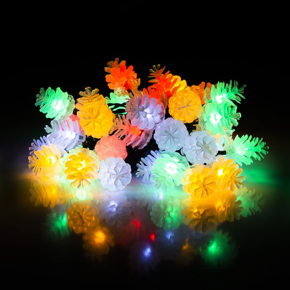 Fényfüzér RETLUX RXL 308 fényfüzér - toboz 40LED MC 10+5 m