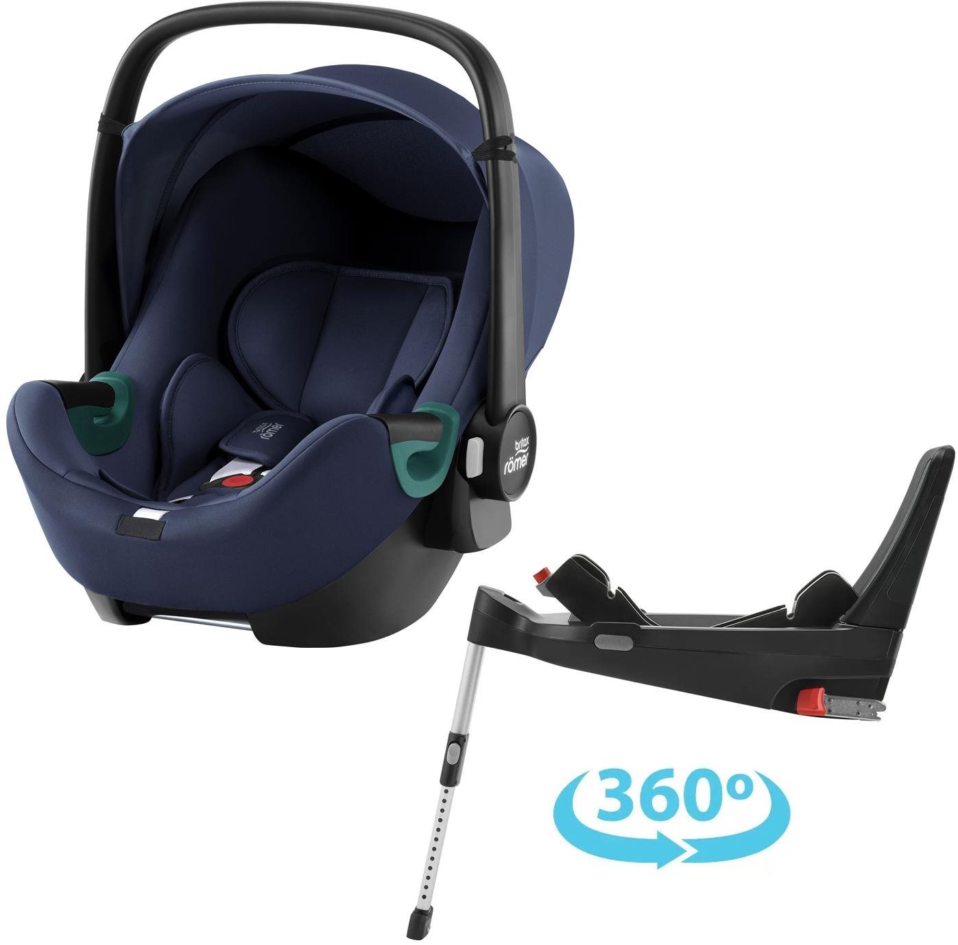 Gyerekülés Britax Römer Römer Baby-Safe 3 i-Size Flex Base 5Z alappal Indigo Blue