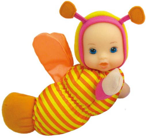 Játékbaba Bino Firefly - narancssárga