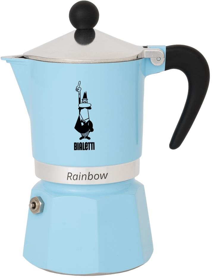 Kotyogós kávéfőző BIALETTI Kotyogós kávéfőző rainbow 6 csésze világoskék