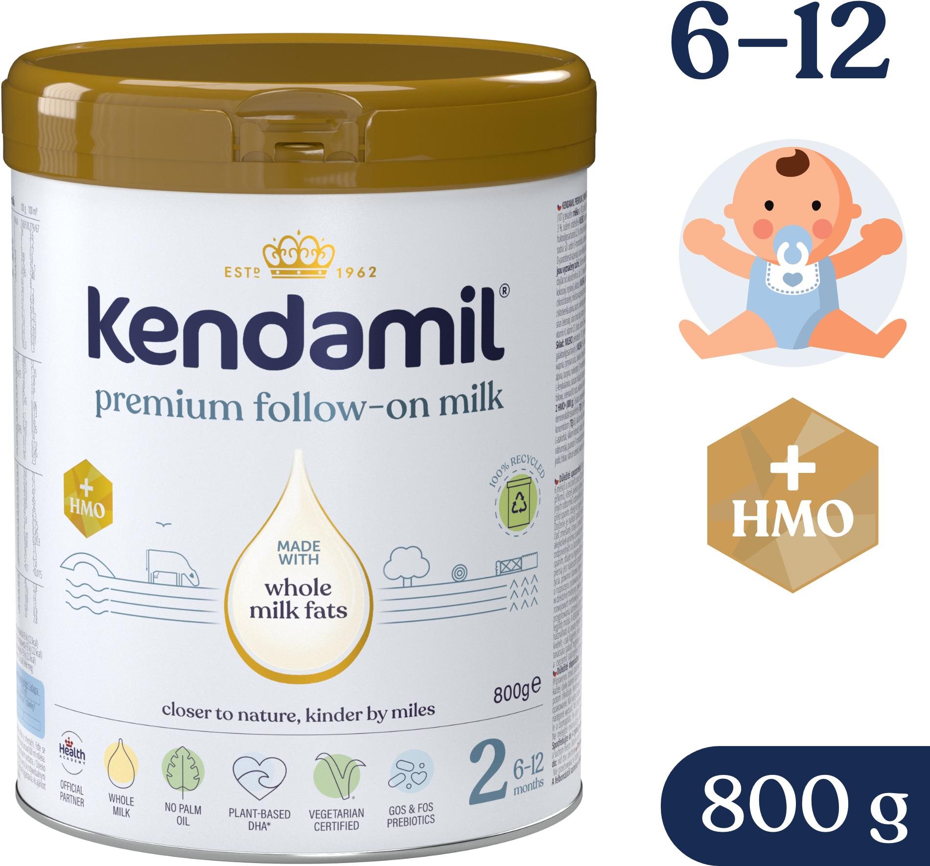 Bébitápszer Kendamil Premium 2 HMO+ (800 g)