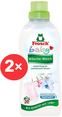 Eko prací gel FROSCH Baby Máchadlo na kojenecké a dětské prádlo 2× 750 ml (60 praní)