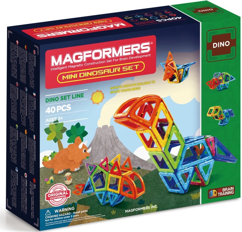 Építőjáték Magformers Mini dinoszauruszok
