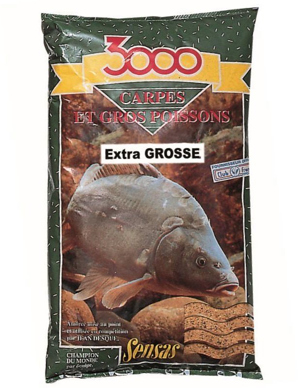 Etetőanyag Sensas 3000 Carpes Extra Gros 1 kg