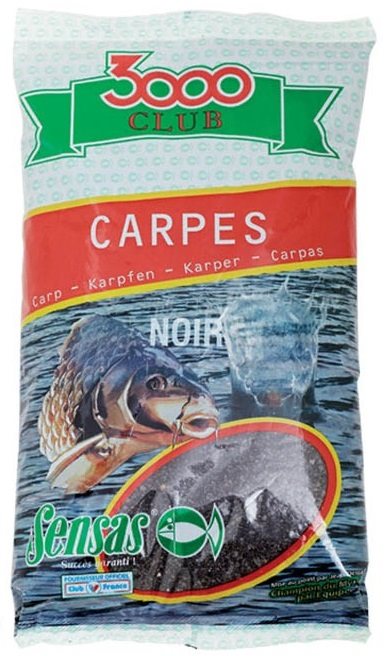 Etetőanyag Sensas 3000 Club Carpes Noir 1 kg