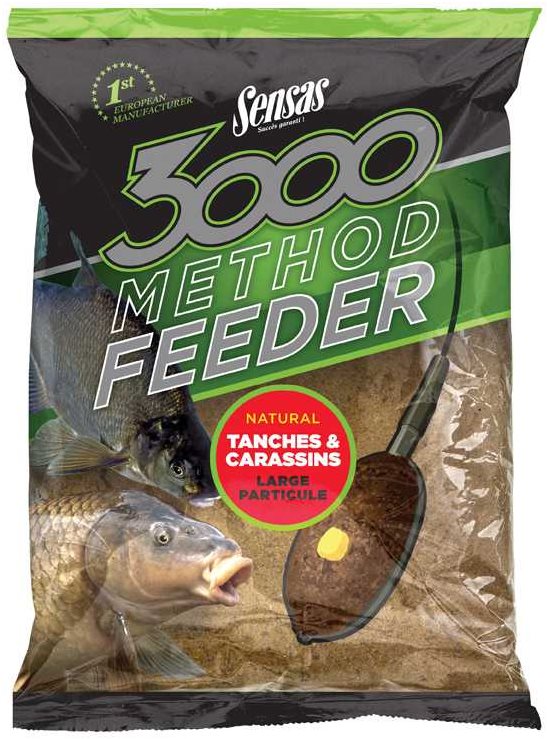 Etetőanyag Sensas 3000 Method Feeder Tanches Carrasins 1 kg
