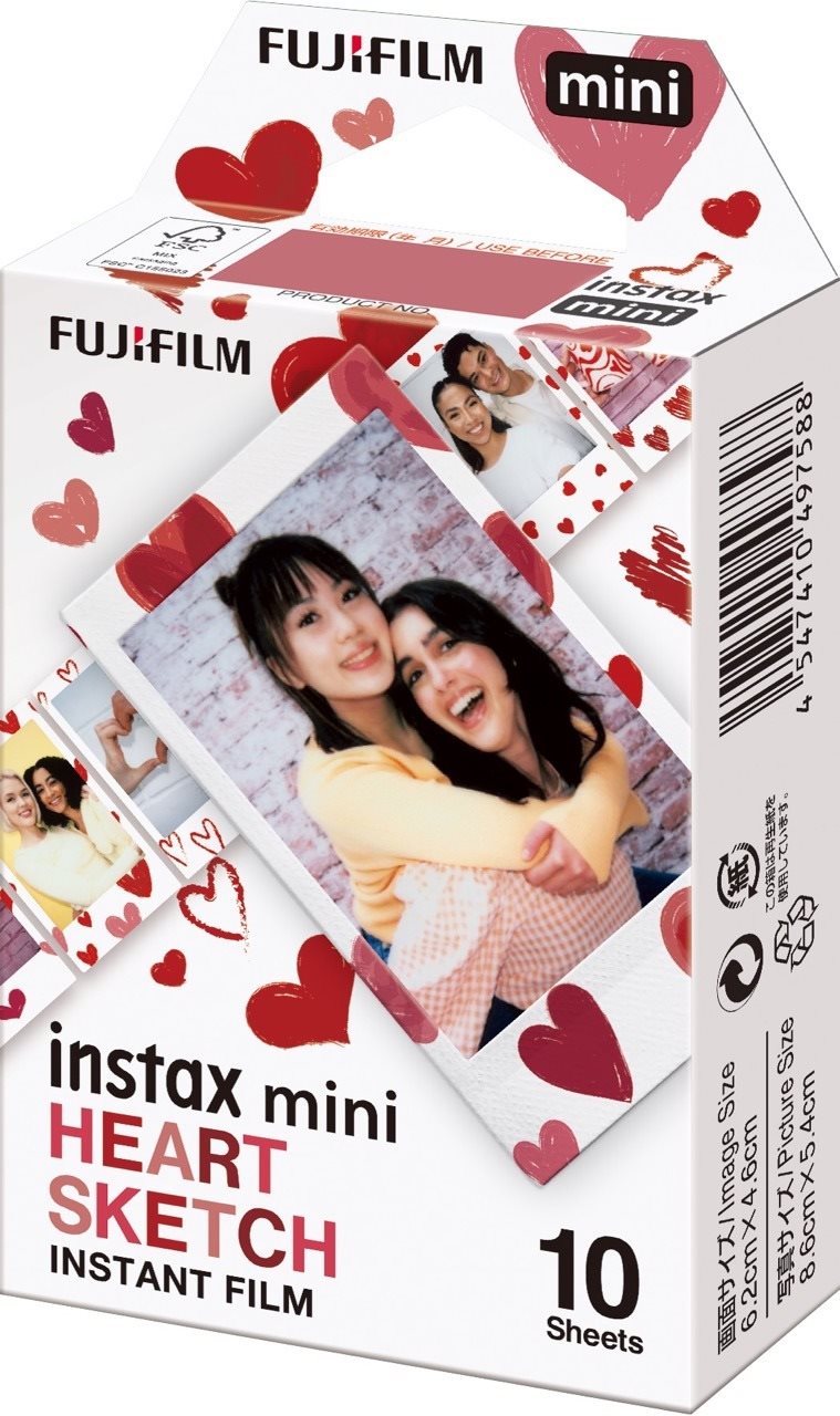 Fotópapír FujiFilm film Instax mini Heart Sketch WW1