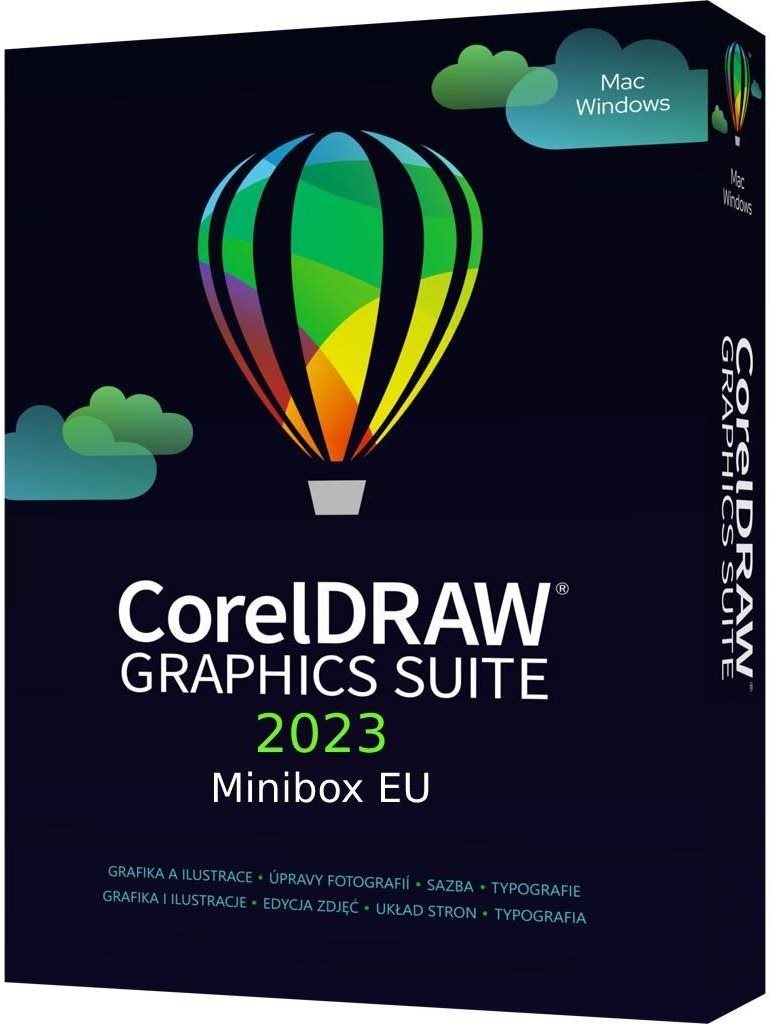 Grafikai szoftver CorelDRAW Graphics Suite 2023 Minibox EU