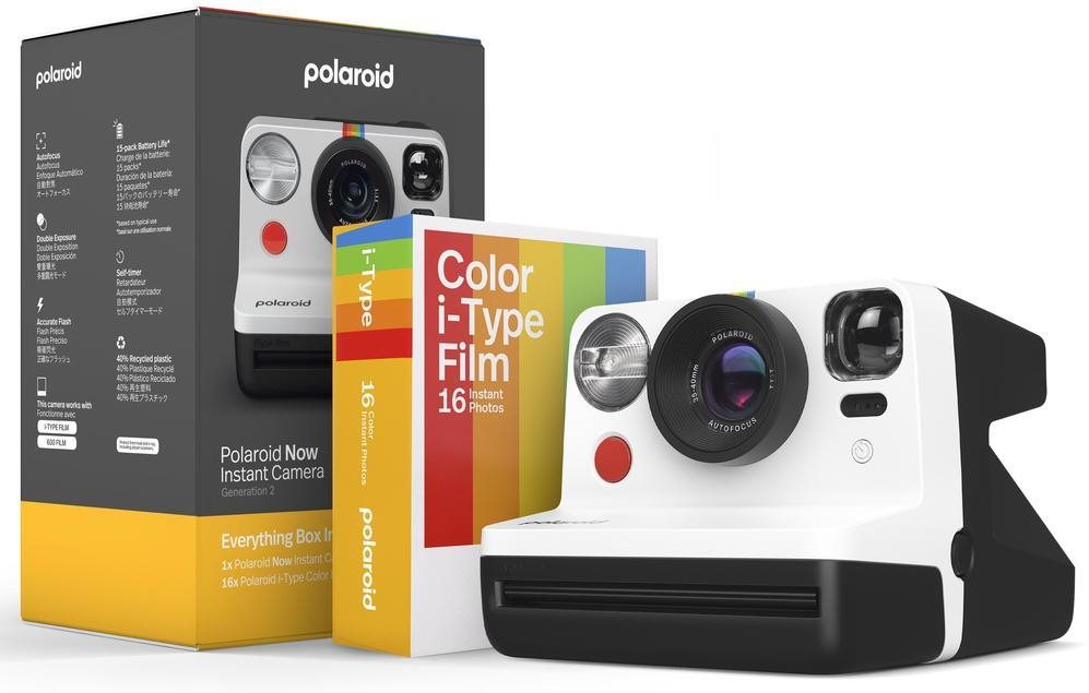 Instant fényképezőgép Polaroid Now Gen 2 E-box Black & White