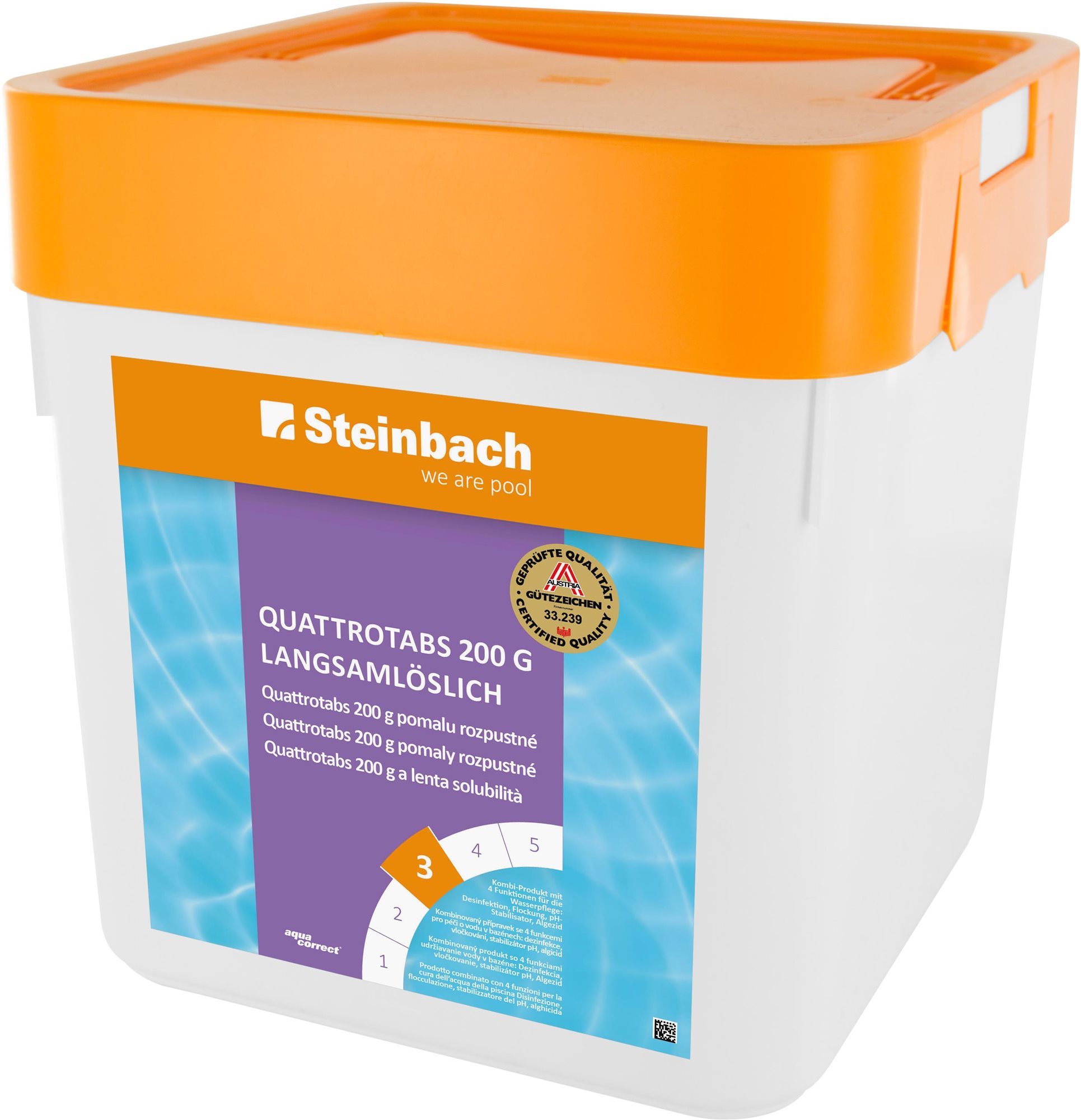 Medencetisztítás Steinbach Quattrotabs 200 g